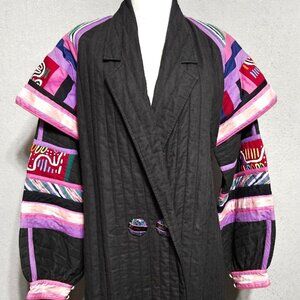80s Original Austin Collection Zuni Hopi Navaho Southwest Maxi Kachina Coat M-LG